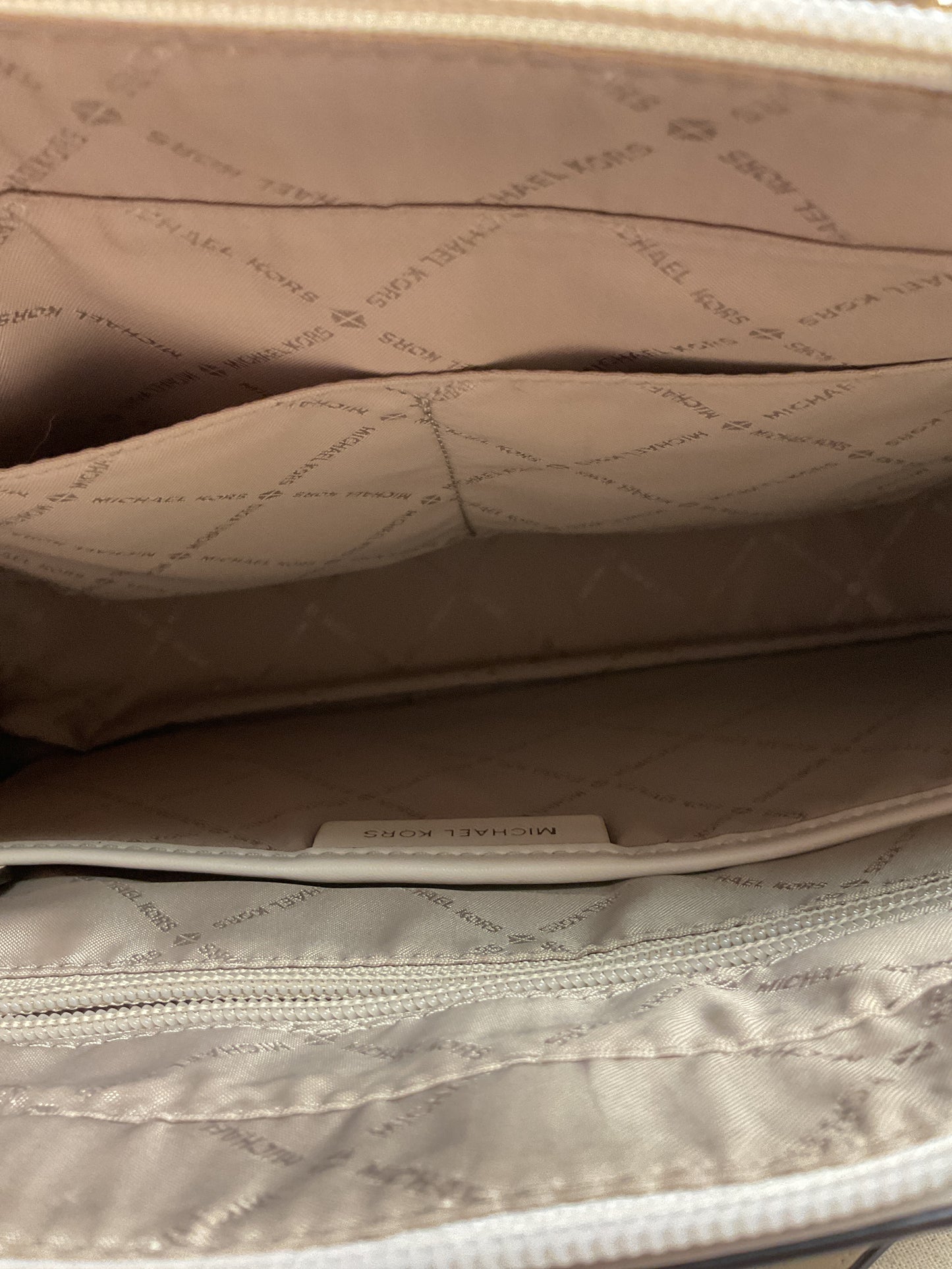 Handbag Designer By Michael Kors In Cream, Size:Large