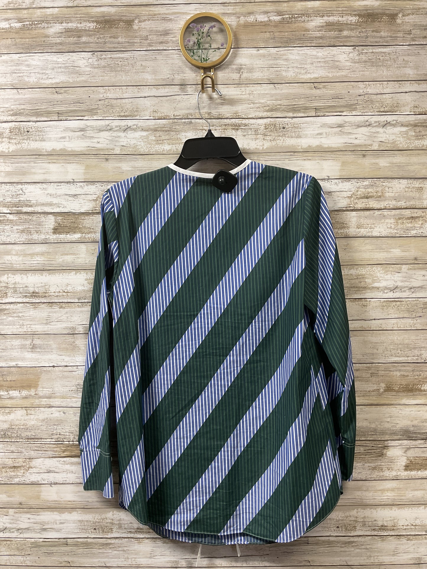 Tunic Designer By Tory Burch In Blue & Green, Size:6