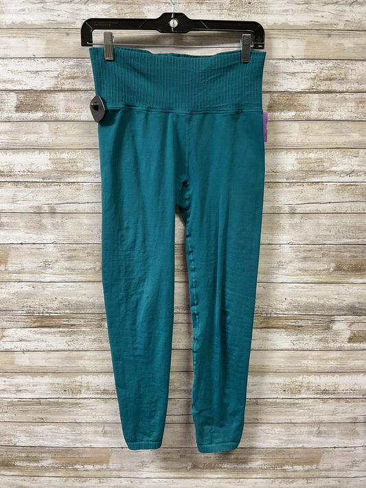 Athletic Leggings By Free People In Teal, Size:M