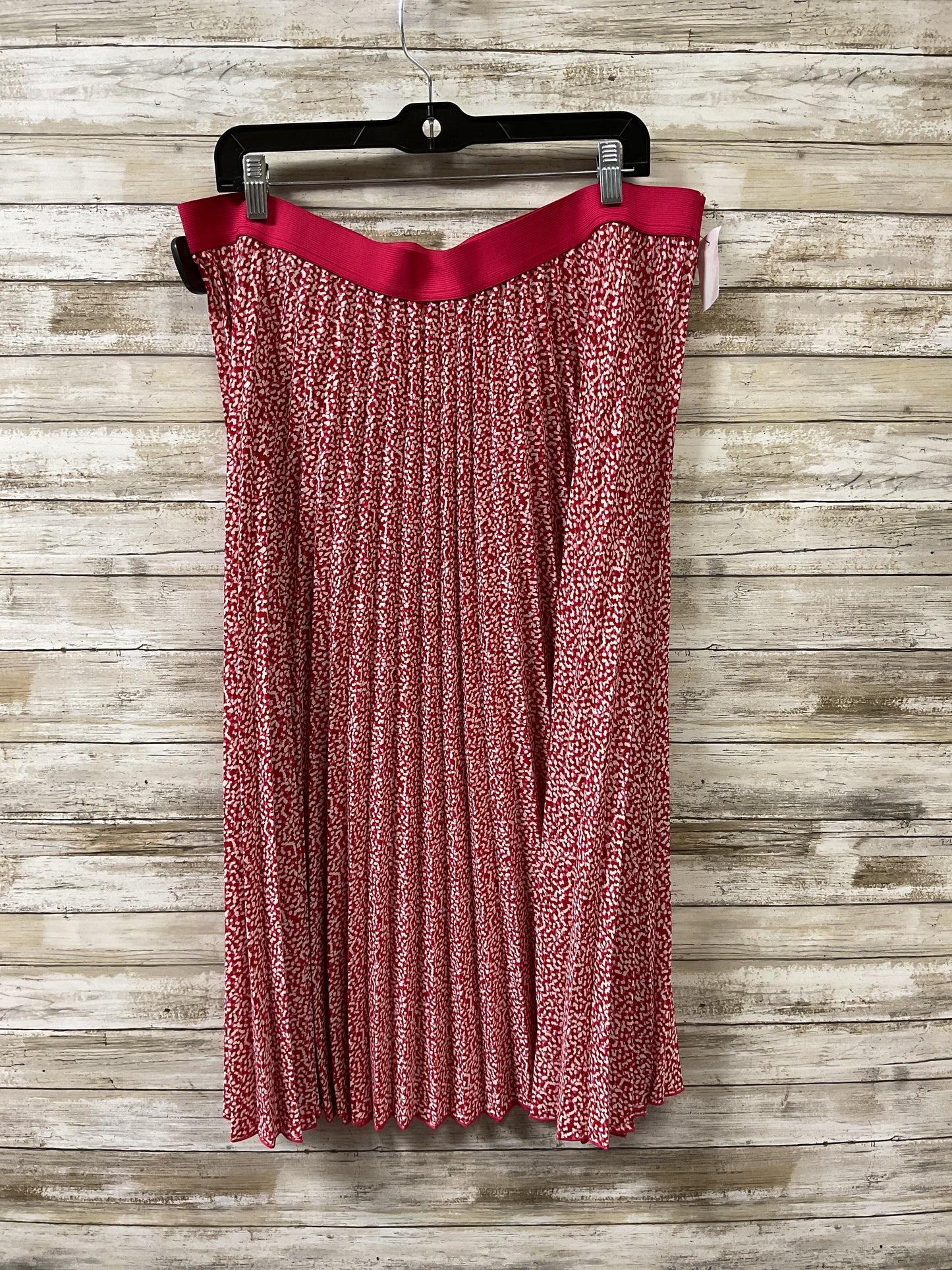 Skirt Midi By Vince Camuto In Pink & Red, Size:Xxxl