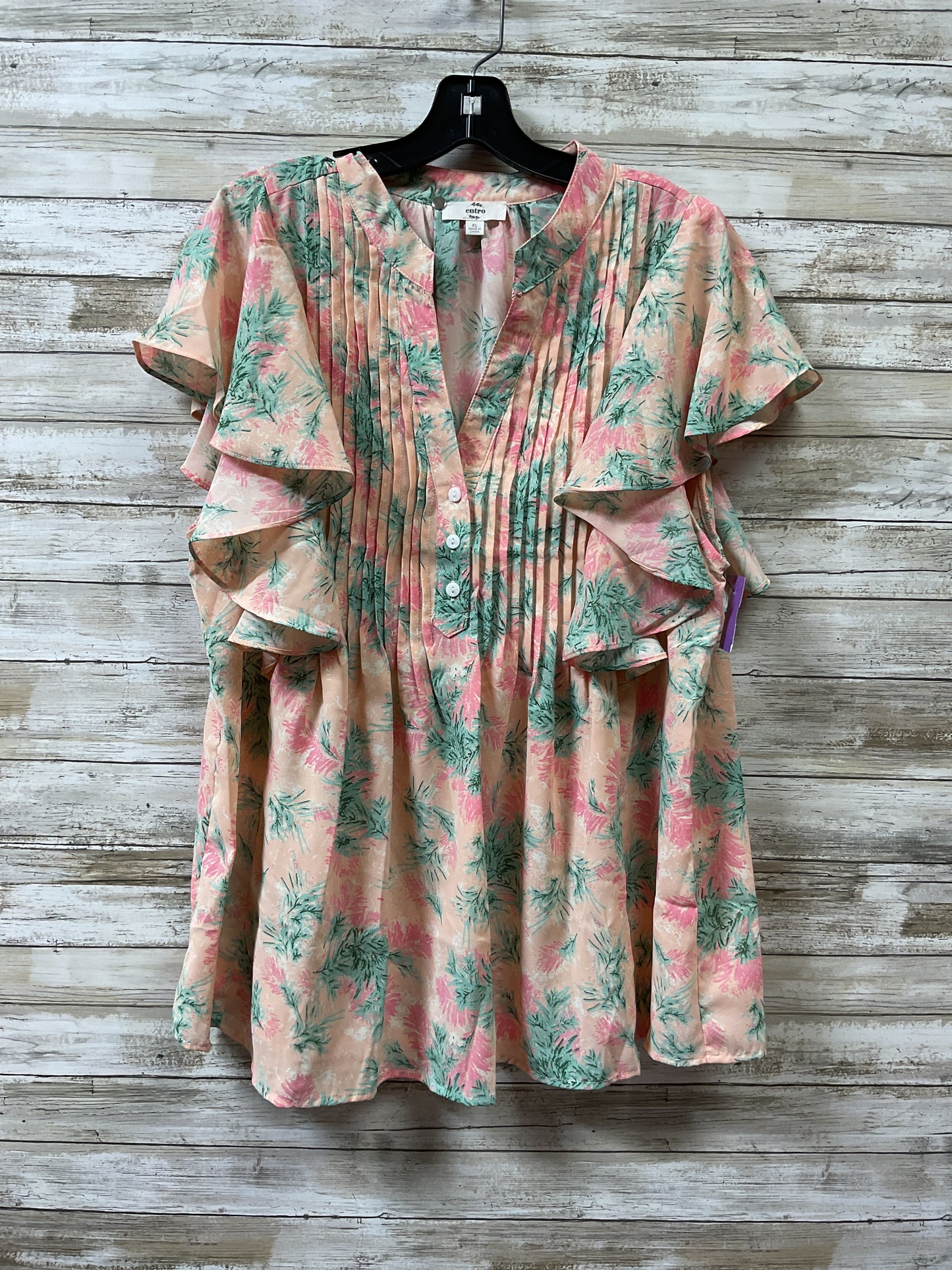 Top Ss By Entro In Peach, Size:Xl