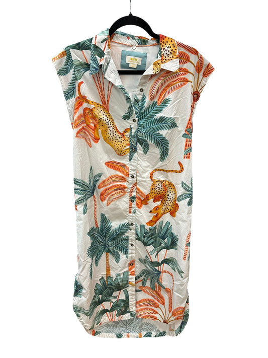 Dress Casual Midi By Maeve In Tropical Print, Size:Xs