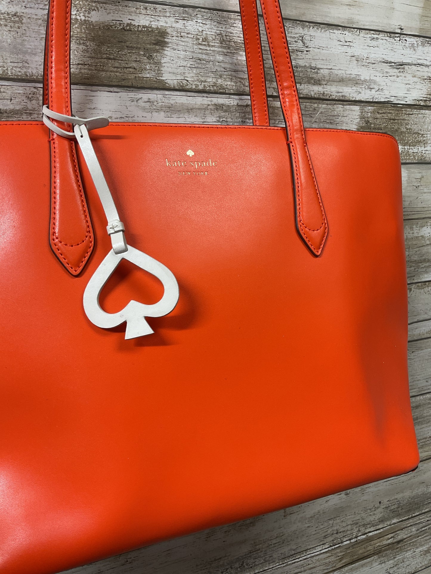 Handbag Designer By Kate Spade In Orange, Size:Large