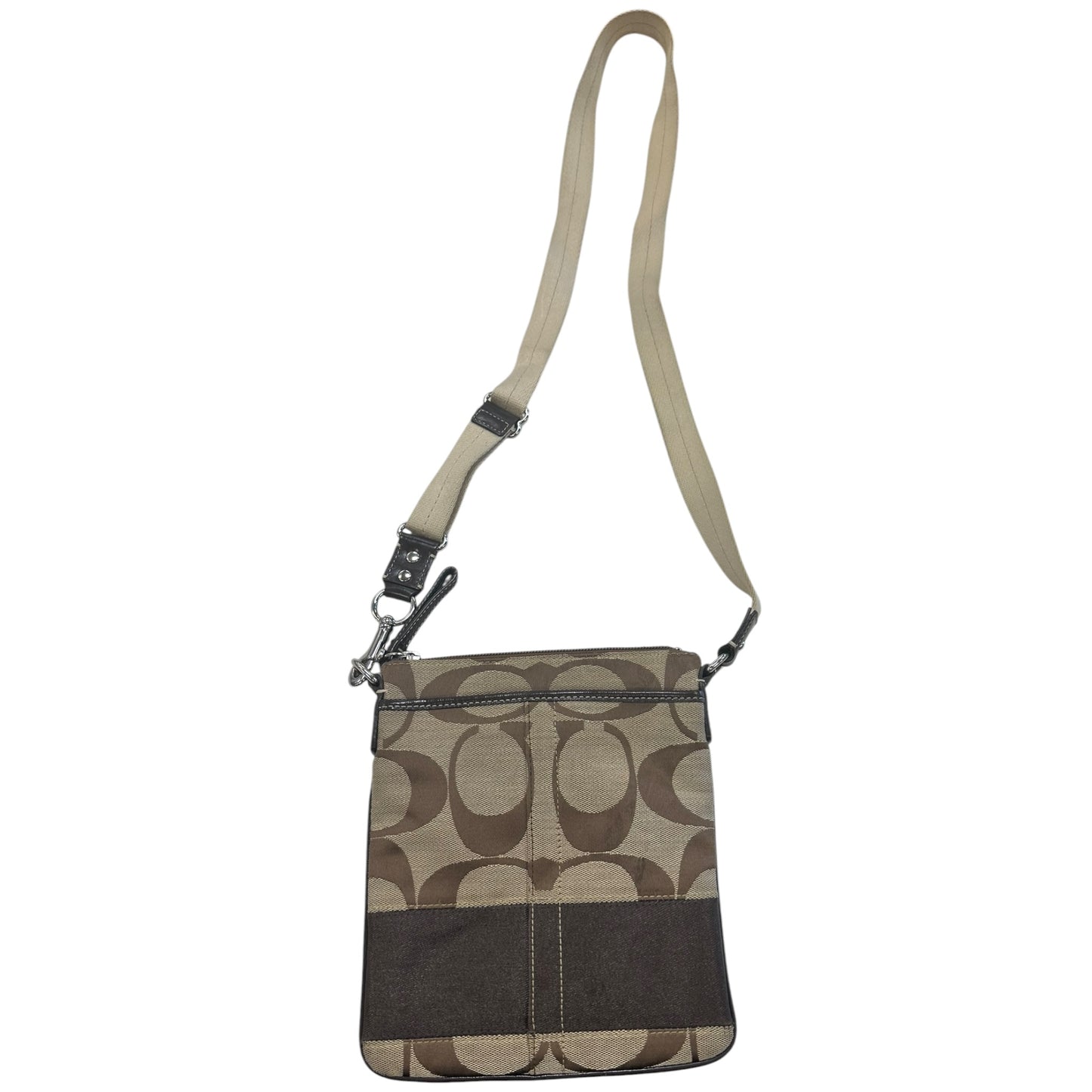 Crossbody Designer By Coach In Brown, Size:Small