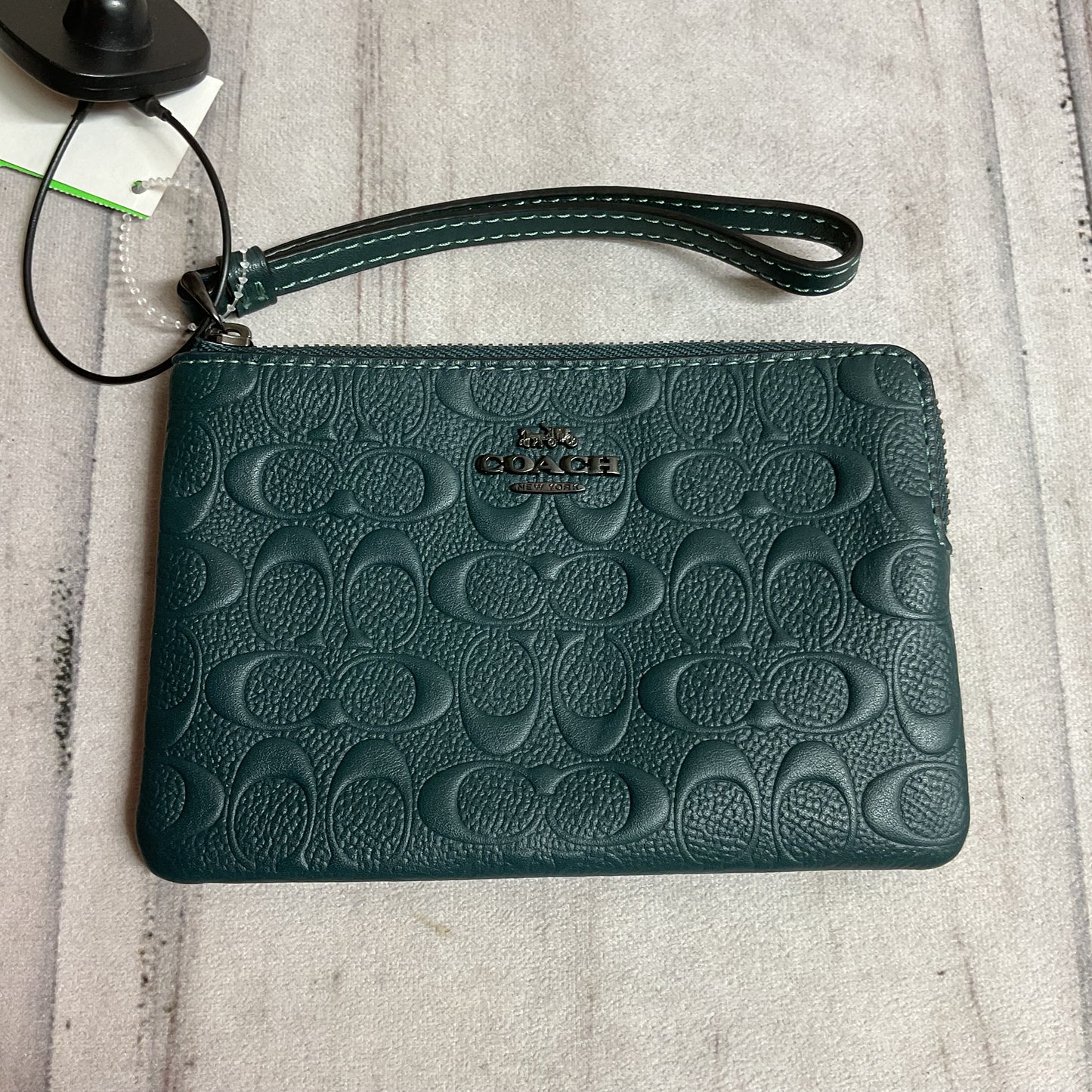 Wristlet Designer By Coach In Green, Size:Small