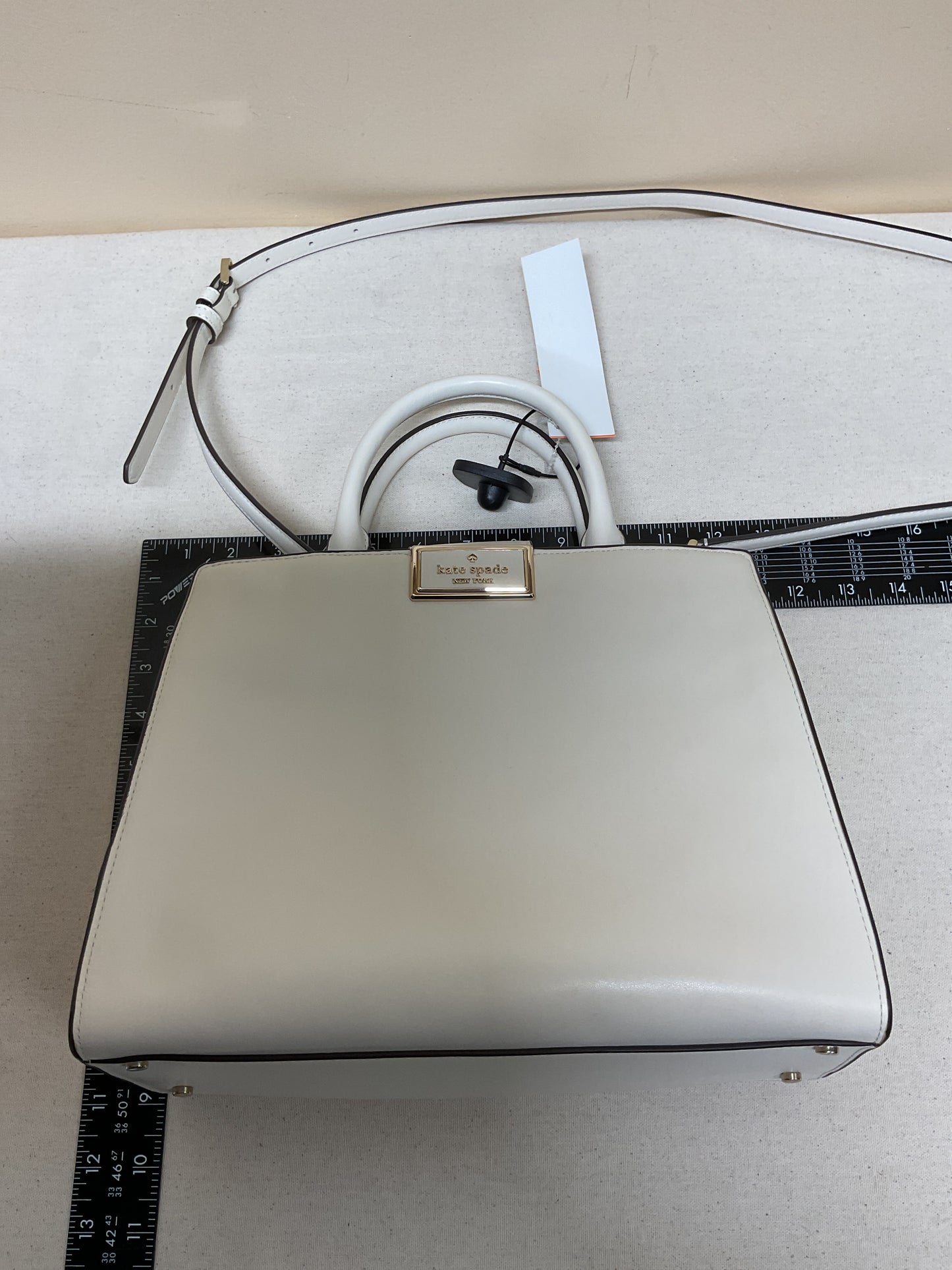 Handbag Designer By Kate Spade In Cream, Size:Medium
