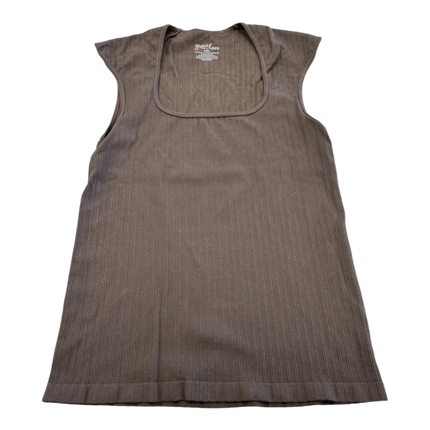 Top Ss By Grace & Lace In Brown, Size:L