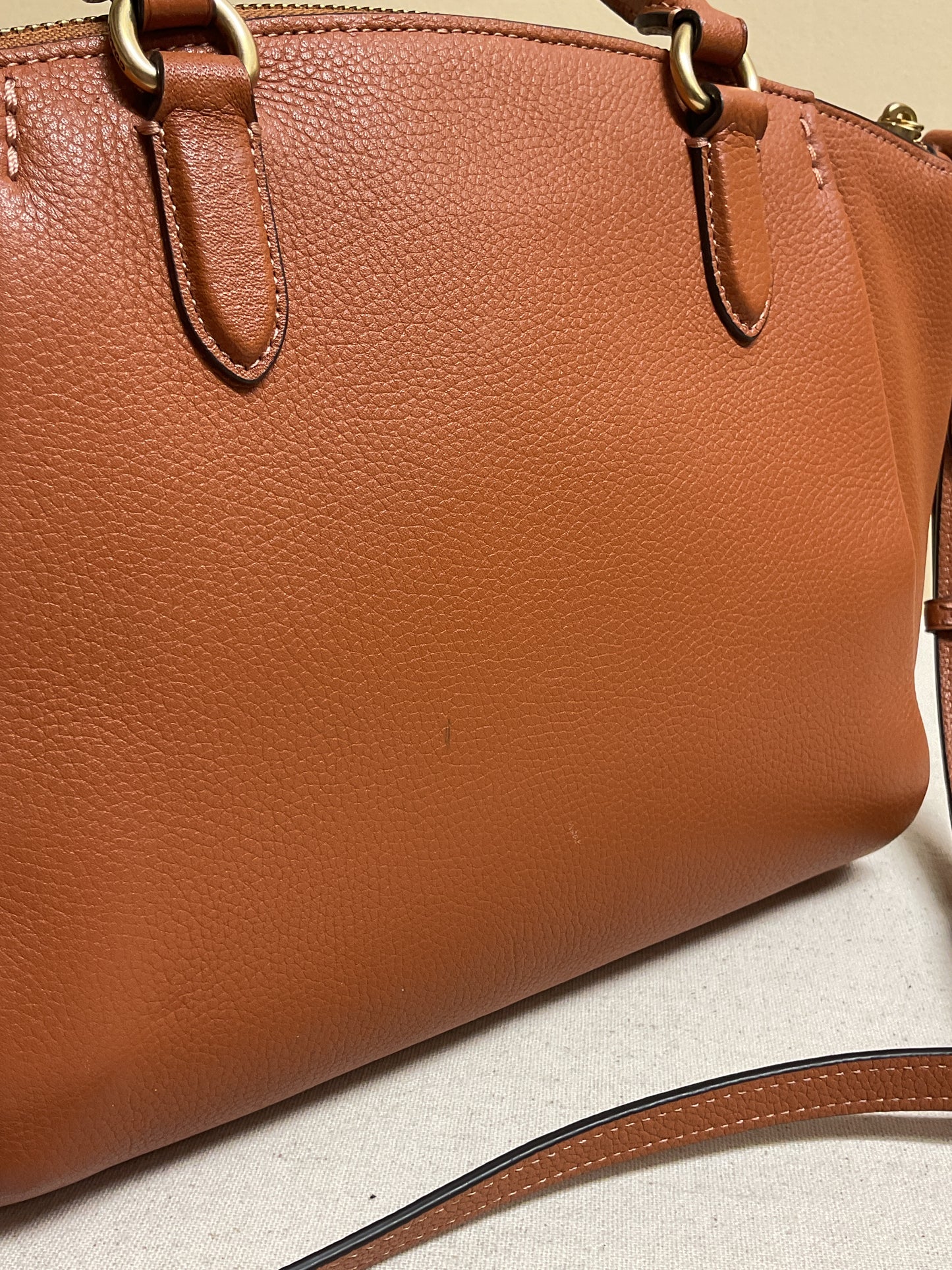 Handbag Designer By Coach In Brown, Size:Medium
