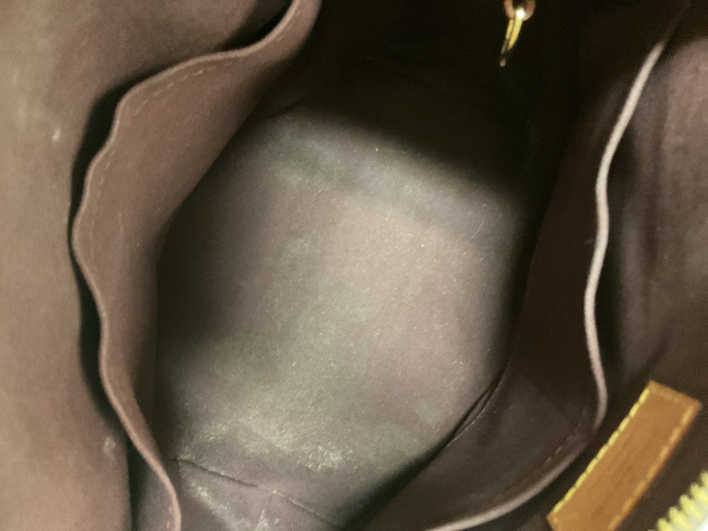Handbag Luxury Designer By Louis Vuitton In Brown, Size:Medium