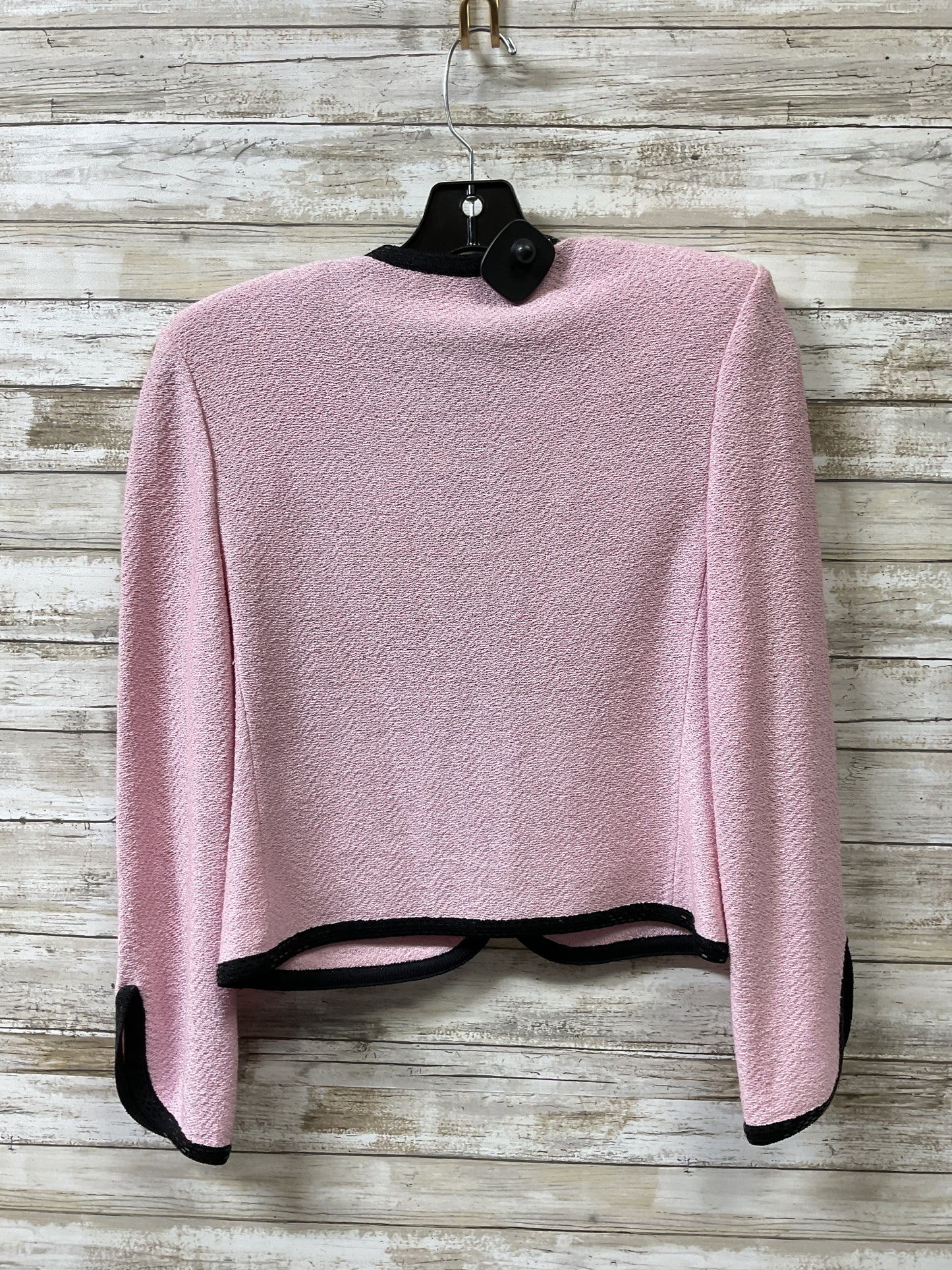 Blazer Designer By St John Collection In Black & Pink, Size:Xs