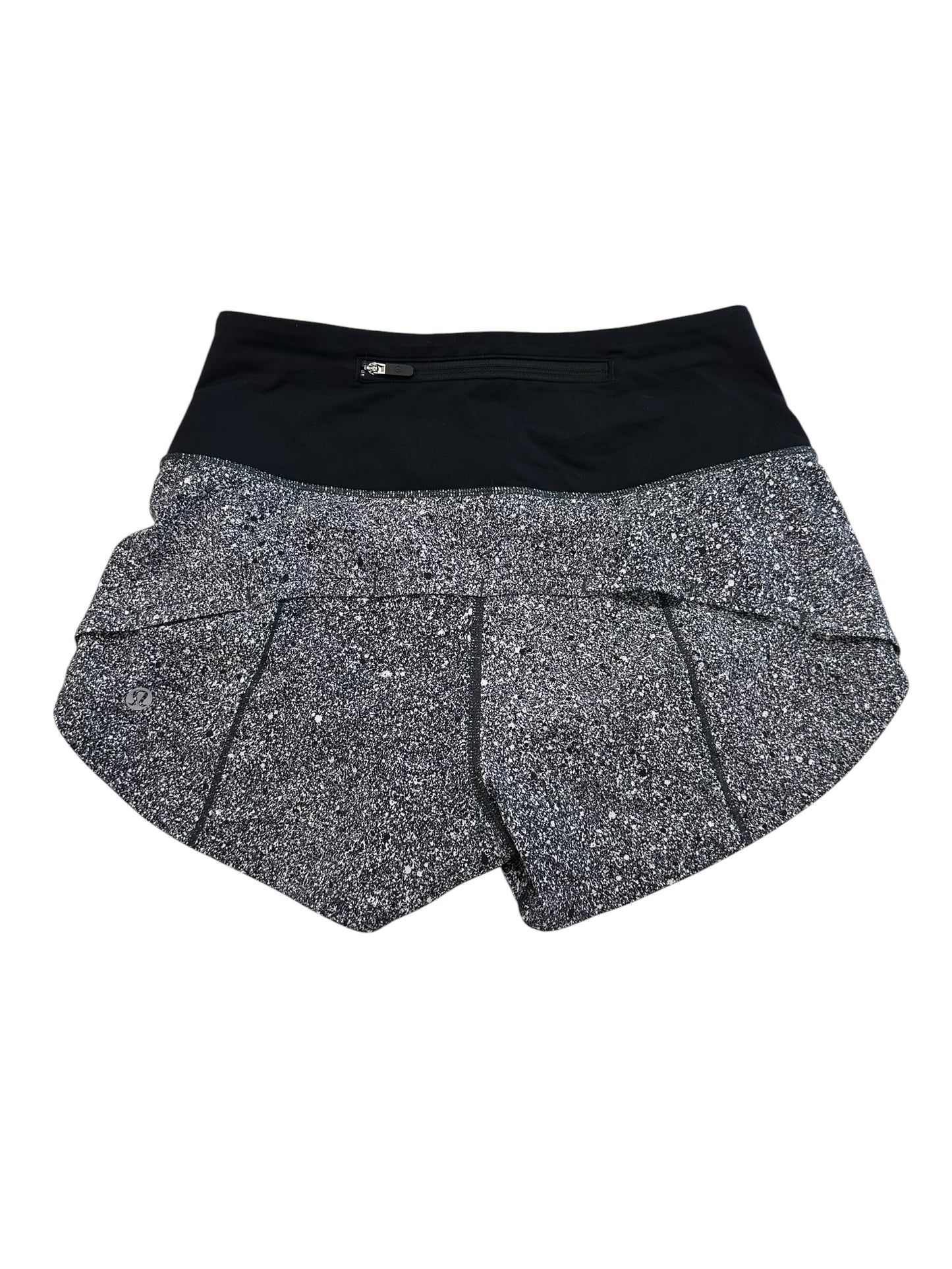 Athletic Shorts By Lululemon In Black & White, Size:Xs