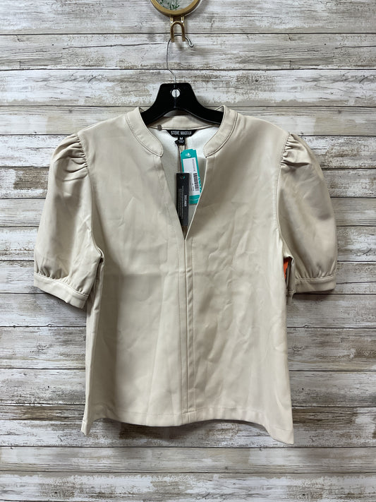Blouse Ss By Steve Madden In Cream, Size:M