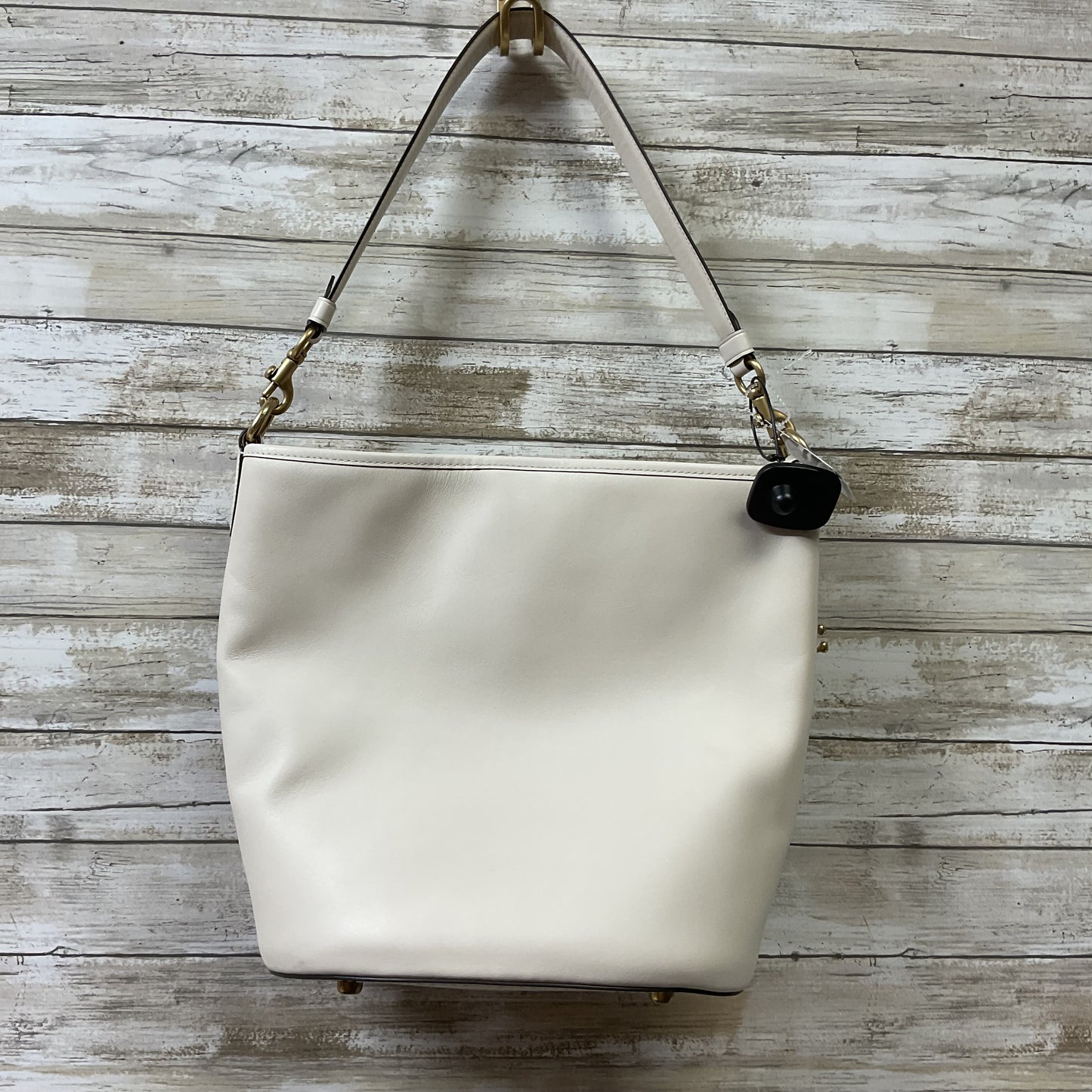 Handbag Designer By Coach In Cream, Size:Medium