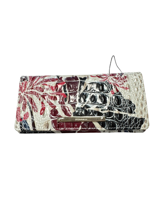 Wallet Designer By Brahmin In Cream & Red, Size:Medium