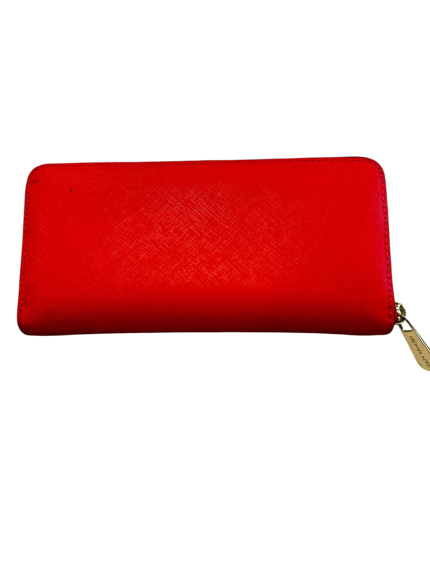 Wallet Designer By Michael Kors In Orange, Size:Large