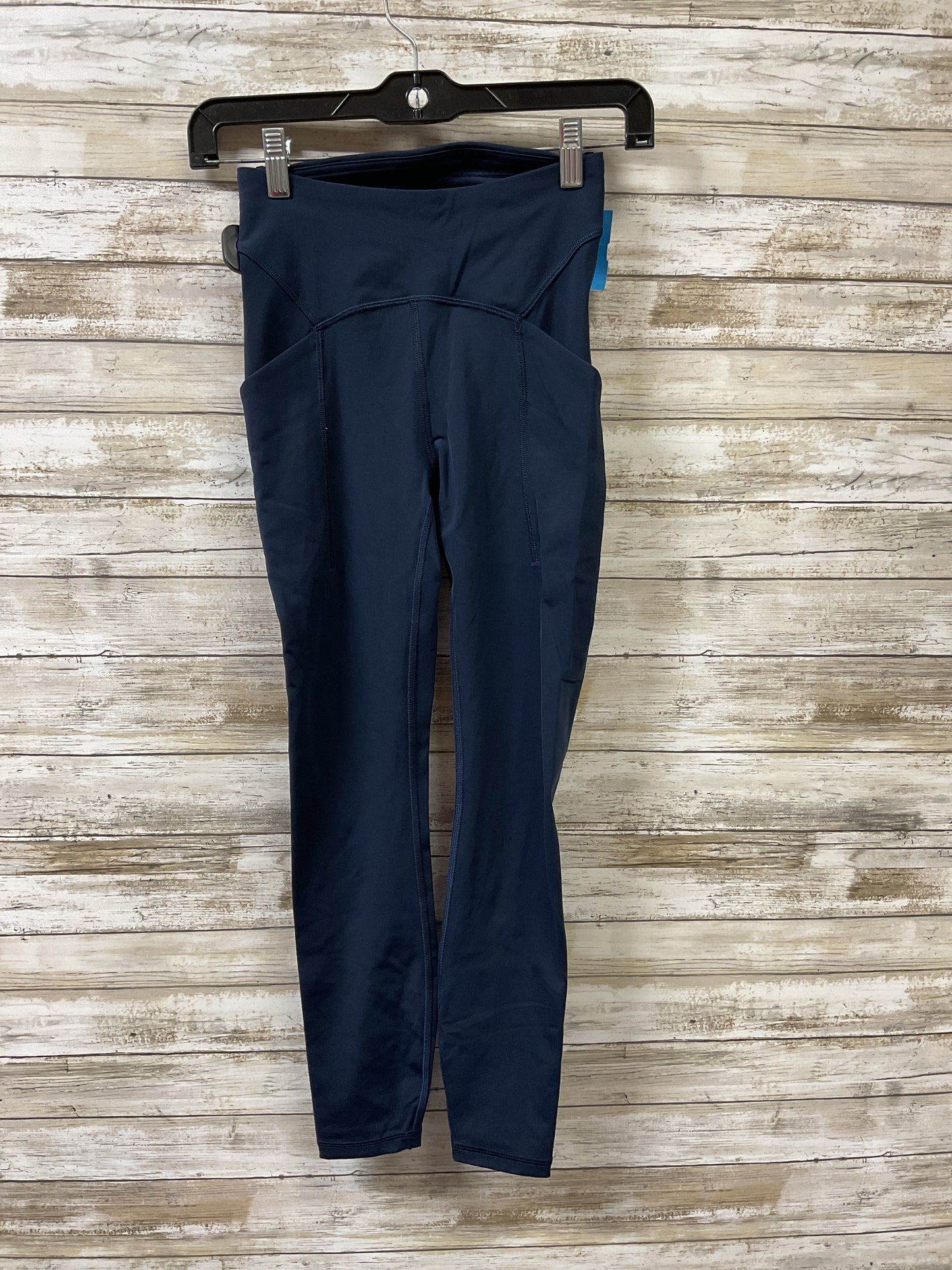 Athletic Leggings By Lululemon In Navy, Size:2