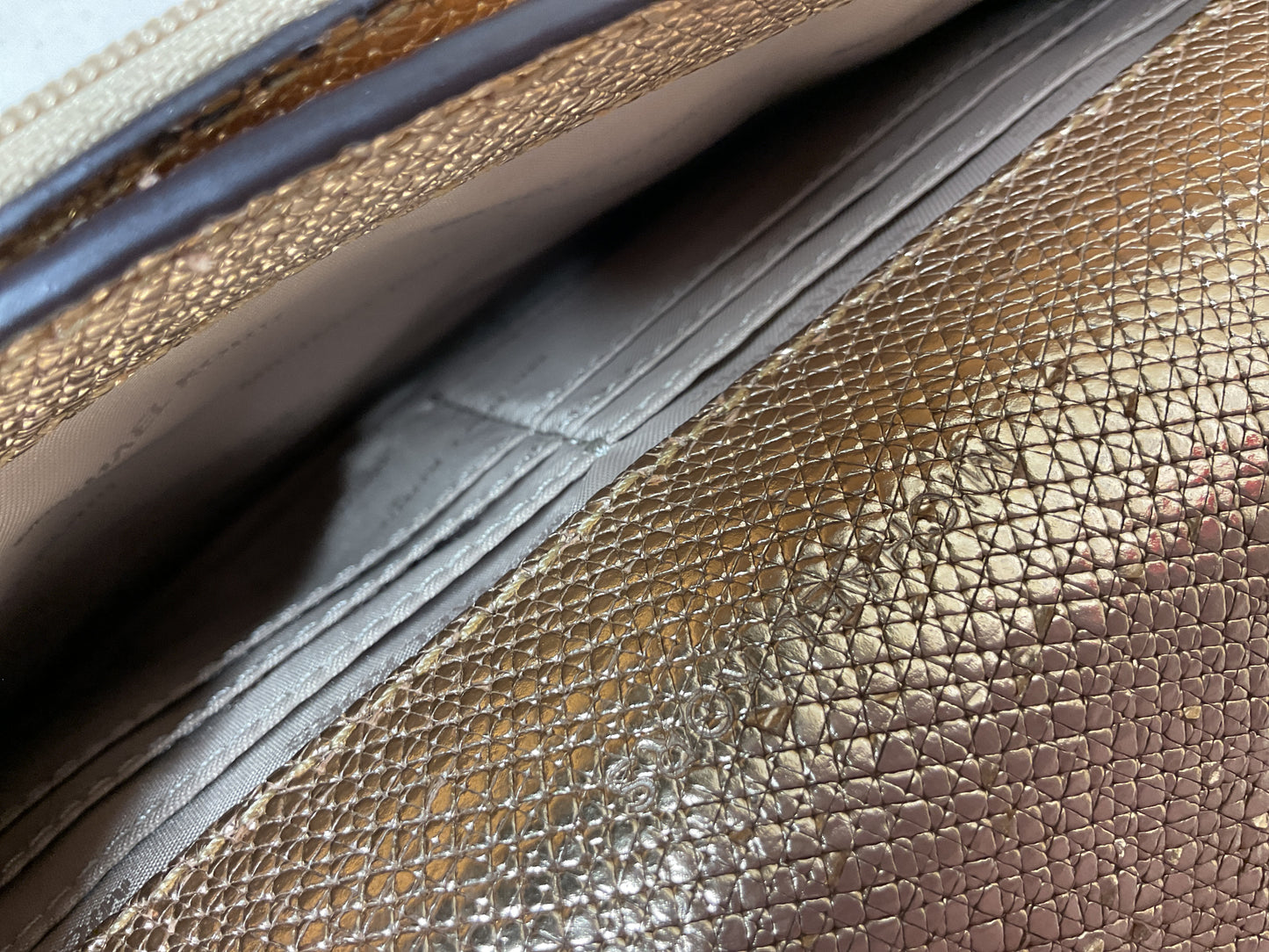 Crossbody Designer By Michael Kors In Rose Gold, Size:Small