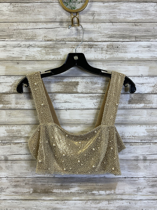 Top Sleeveless By Cma In Gold, Size:M