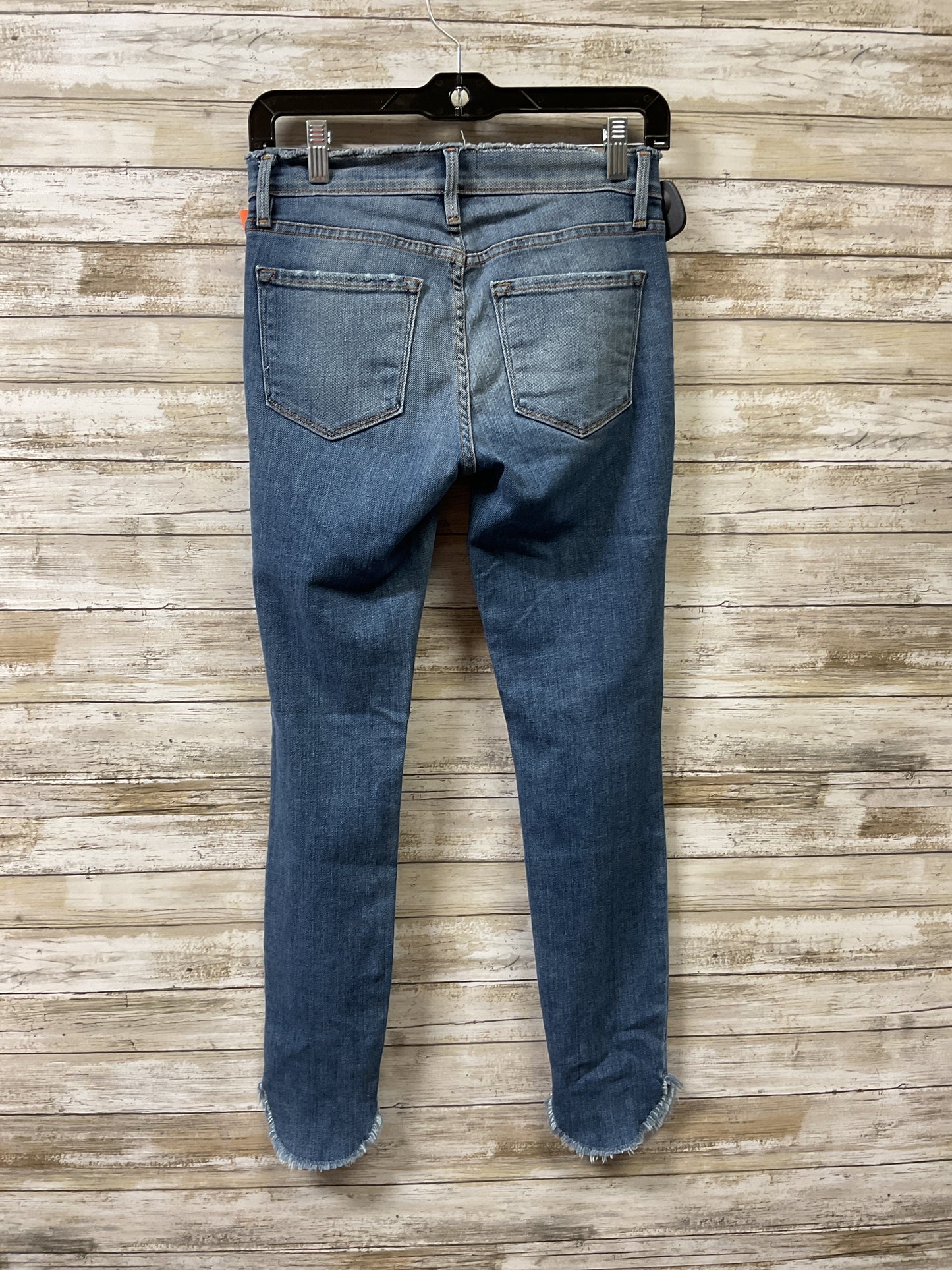 Jeans Skinny By Frame In Blue Denim, Size:0