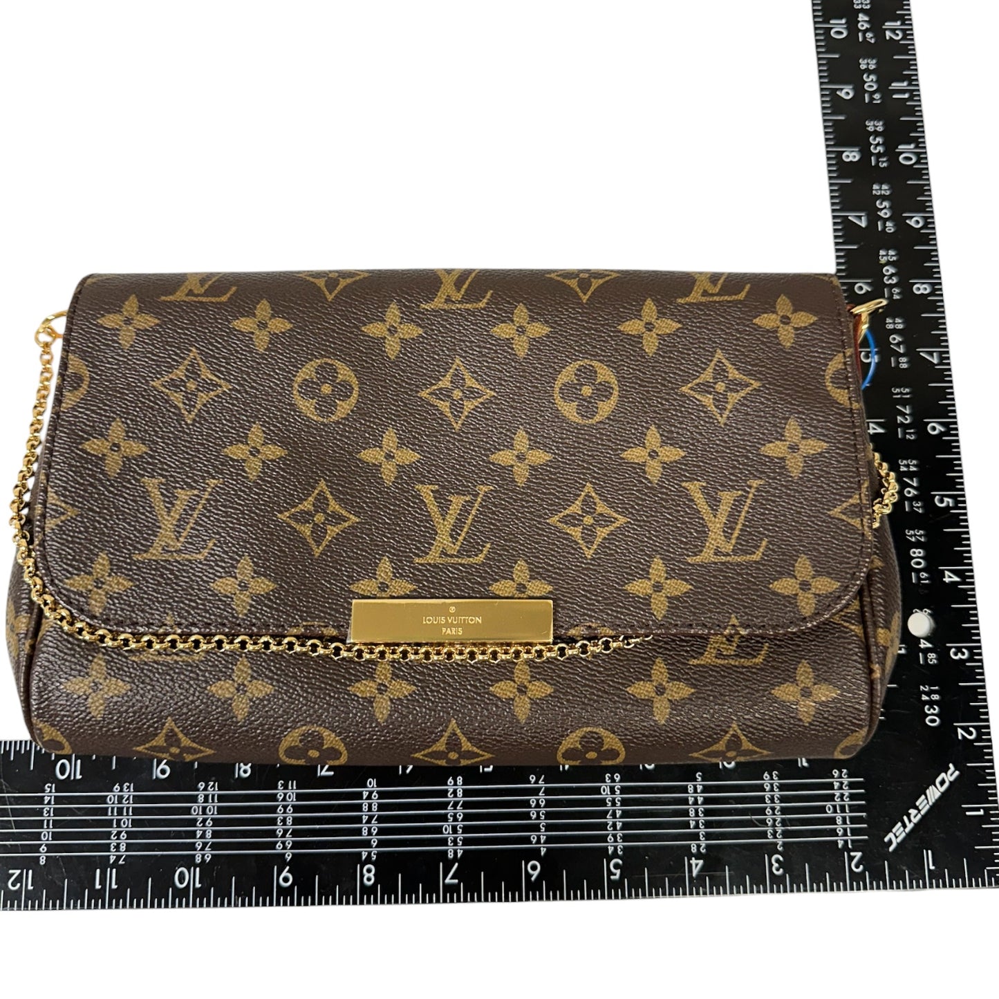 Handbag Luxury Designer By Louis Vuitton In Brown & Gold, Size:Small