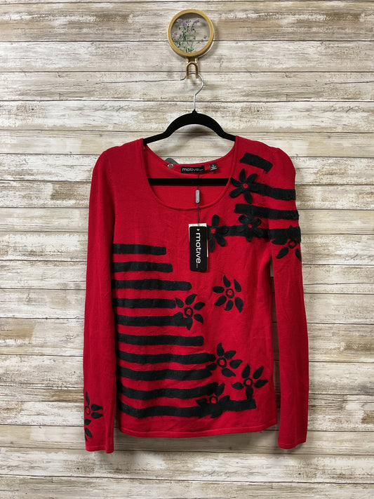 Sweater By Clothes Mentor In Black & Red, Size:S