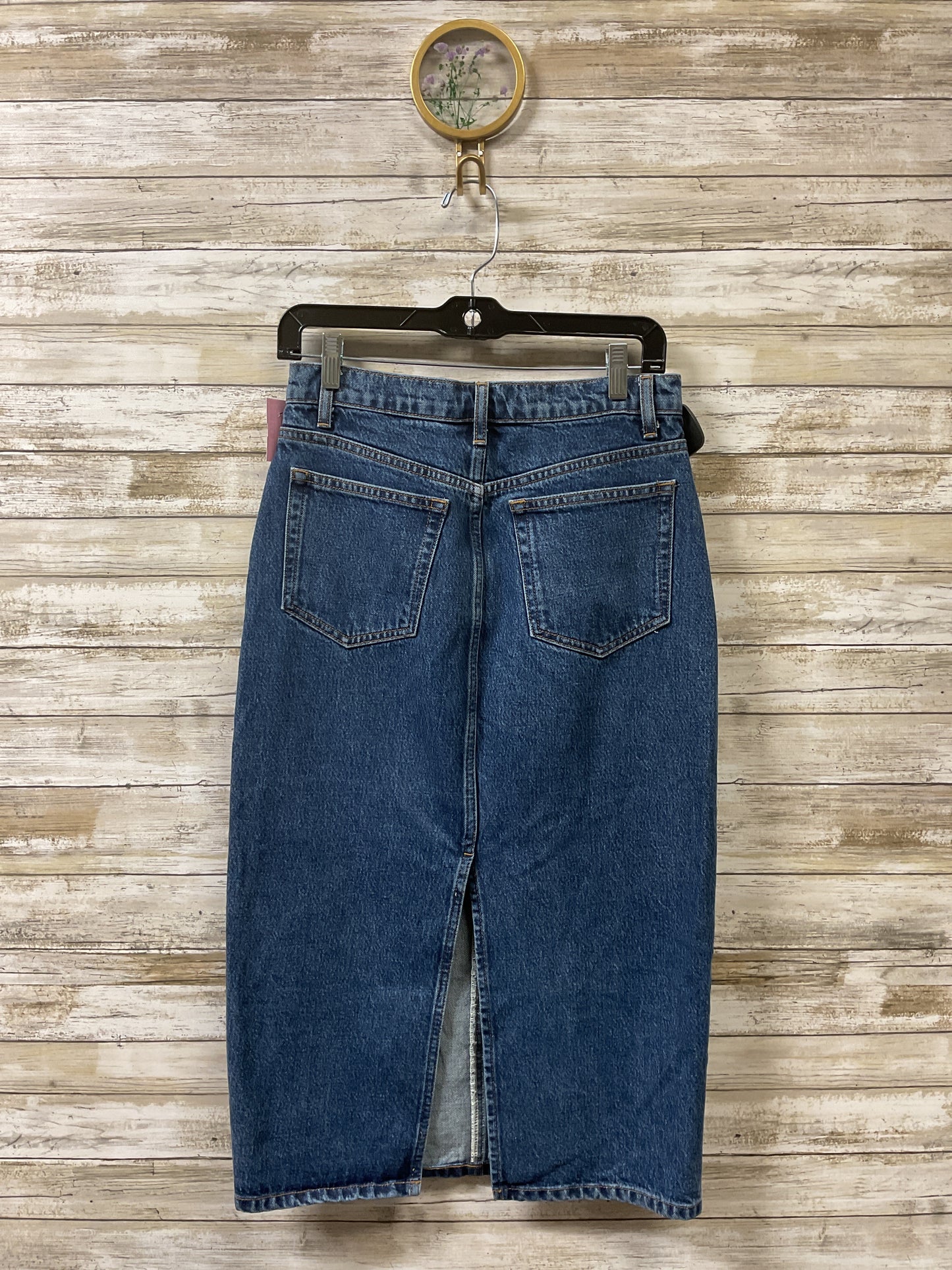 Skirt Maxi By Reformation In Blue Denim, Size:4