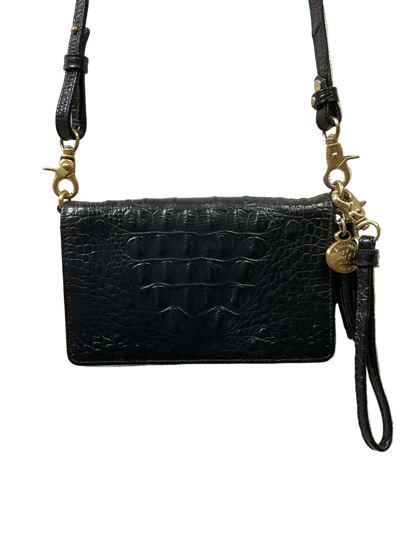 Crossbody Designer By Brahmin In Black, Size:Small