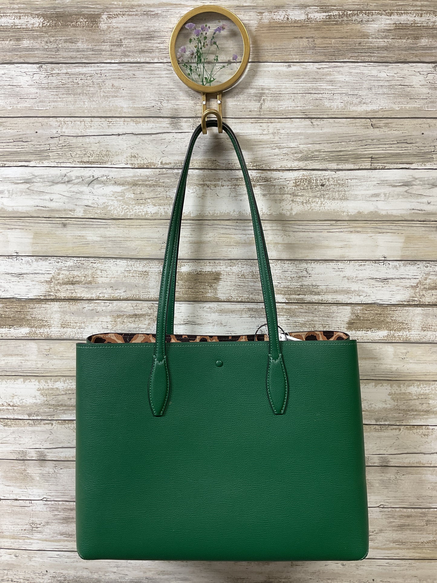 Handbag Designer By Kate Spade In Green, Size:Large