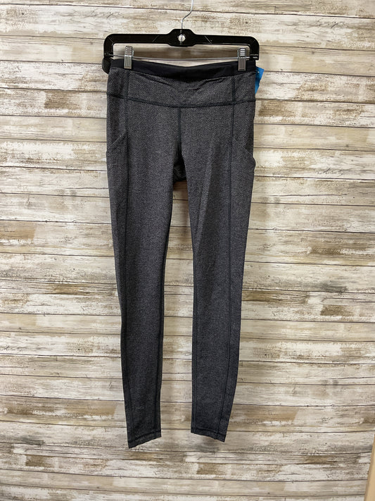 Athletic Leggings By Lululemon In Black & Grey, Size:6