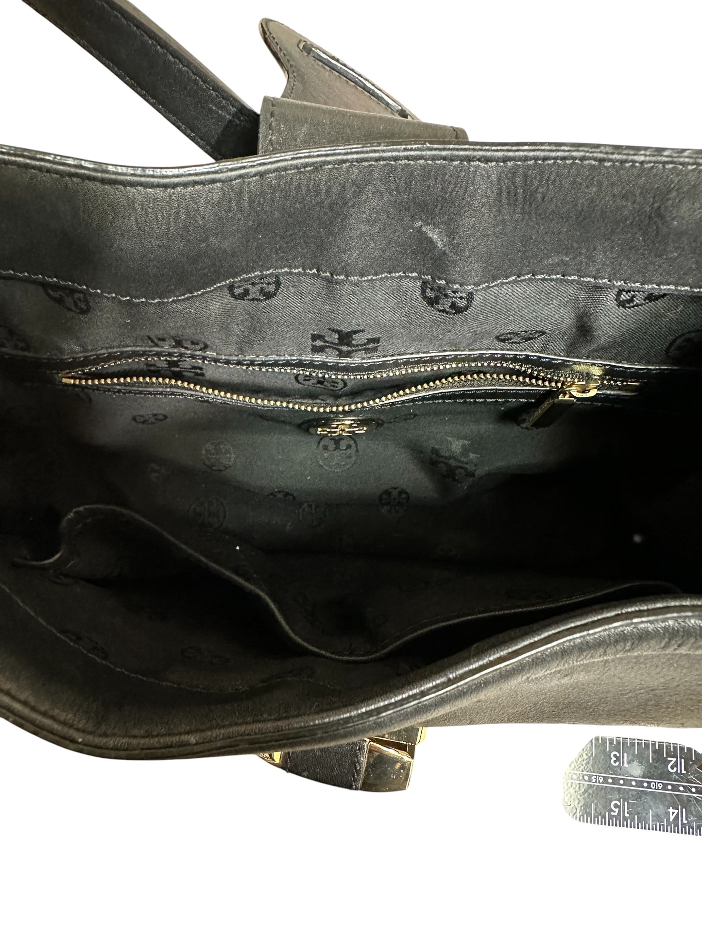 Handbag Designer By Tory Burch In Black, Size:Medium