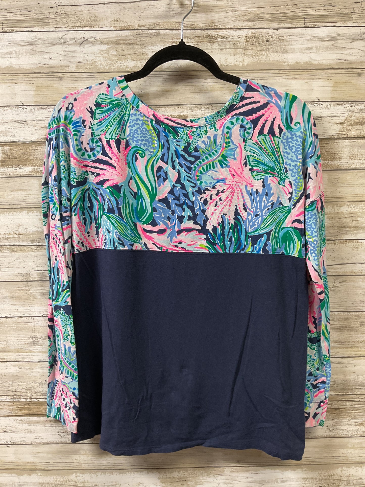Top Ls Designer By Lilly Pulitzer In Navy, Size:Xs