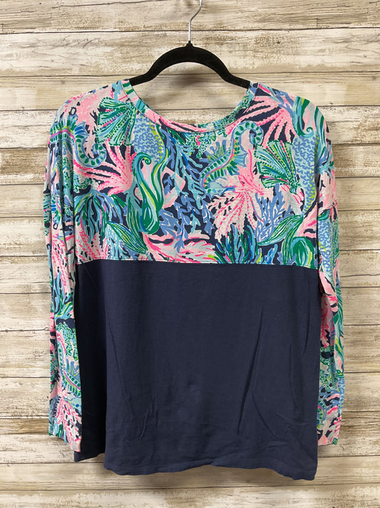 Top Ls Designer By Lilly Pulitzer In Navy, Size:Xs