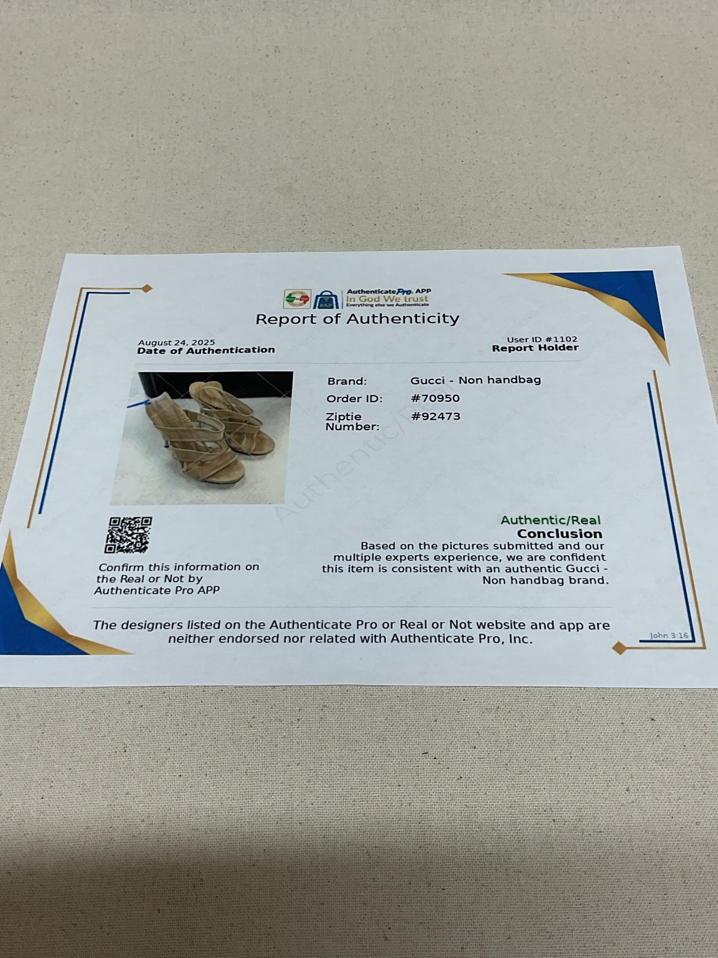 Shoes Luxury Designer By Gucci In Cream, Size:8.5