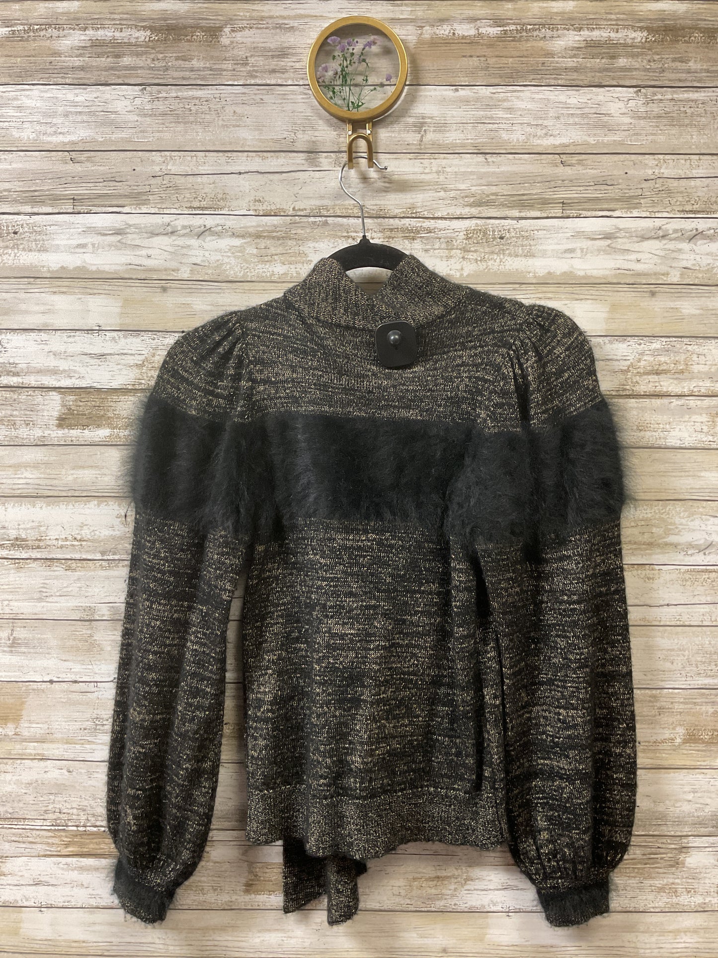 Sweater By Ulla Johnson In Black & Gold, Size:Xs