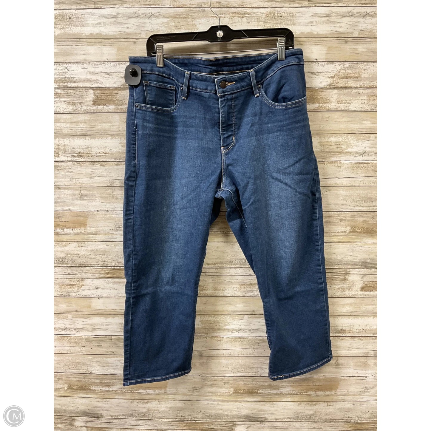 Jeans Boot Cut By Levis In Blue Denim, Size: 18