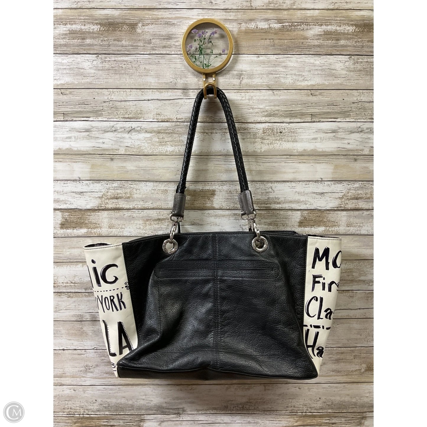 Handbag Leather By Brighton, Size: Large
