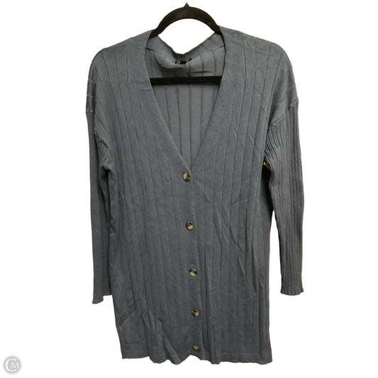 Sweater Cardigan By Limited In Grey, Size: L
