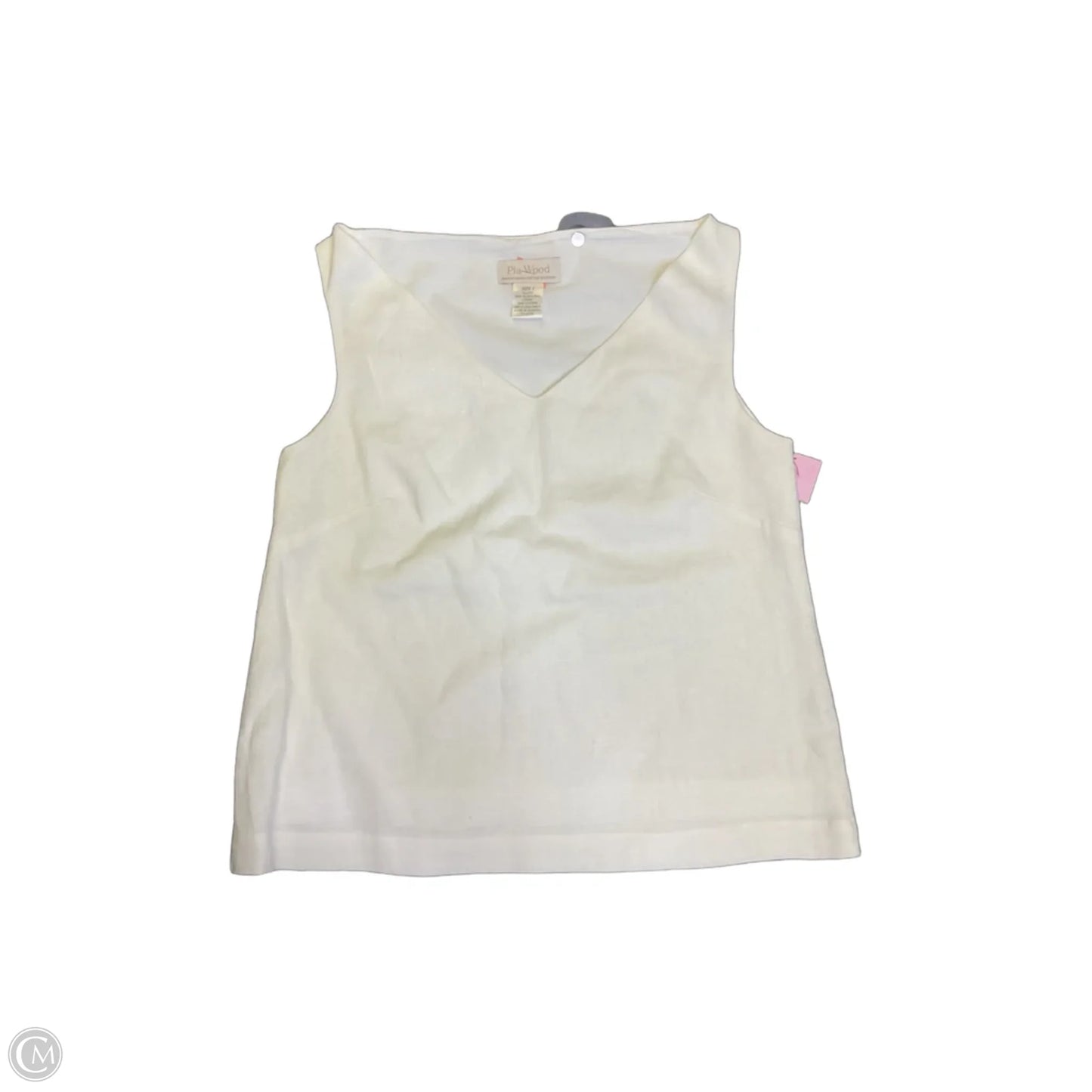 Top Sleeveless By Cmc In White, Size: 2