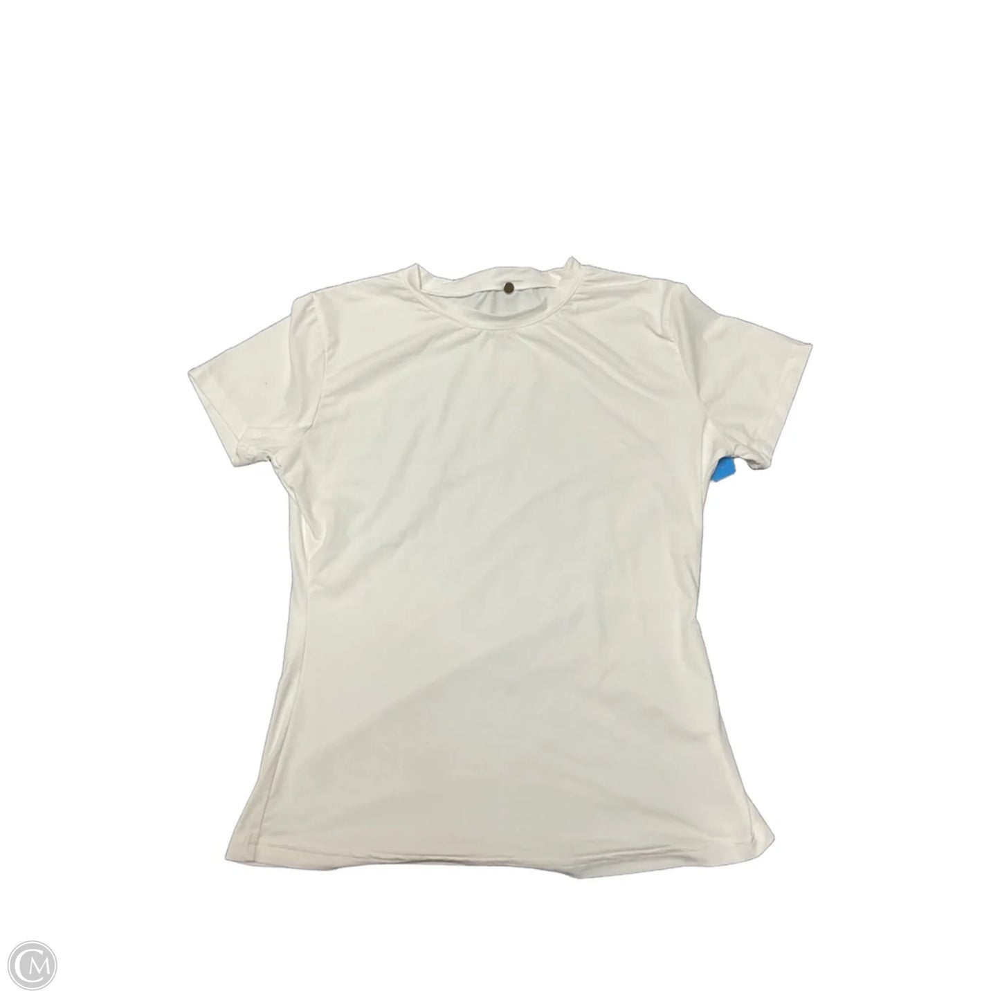 Top Short Sleeve Basic By Cme In White, Size: L