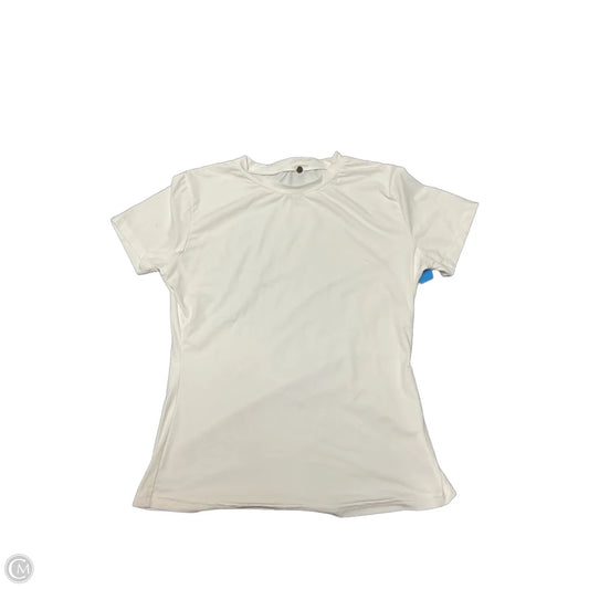 Top Short Sleeve Basic By Cme In White, Size: L