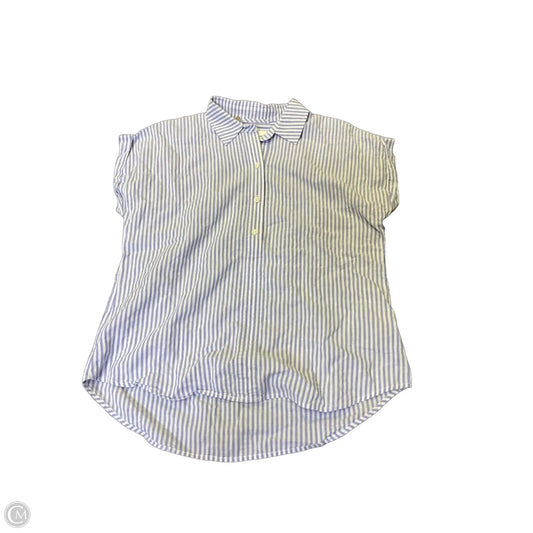 Top Short Sleeve By Vineyard Vines In Blue & White, Size: 2