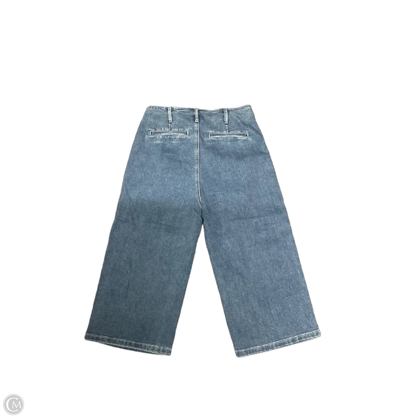 Jeans Cropped By Cmf In Blue Denim, Size: L