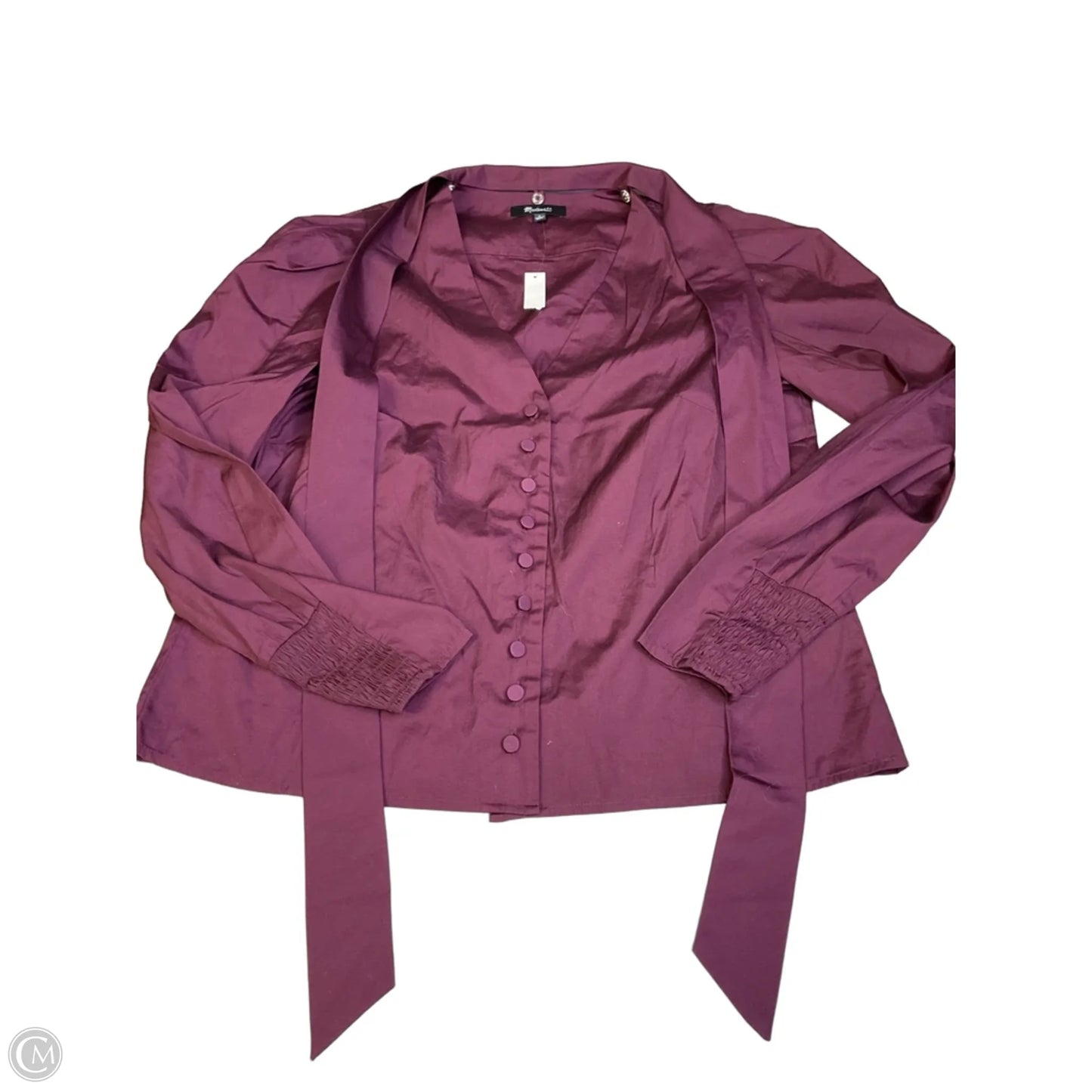 Top Long Sleeve By Madewell In Maroon, Size: S