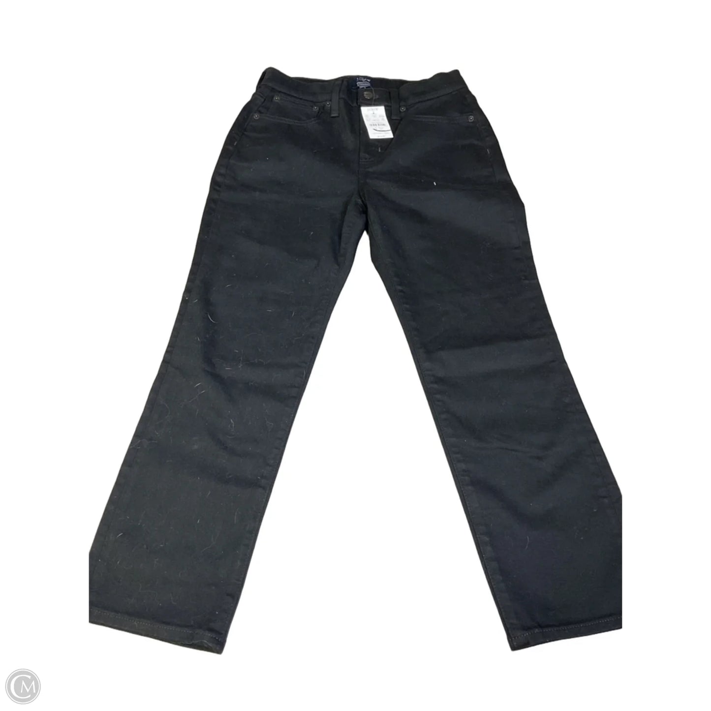 Jeans Cropped By J. Crew In Black Denim, Size: 2p