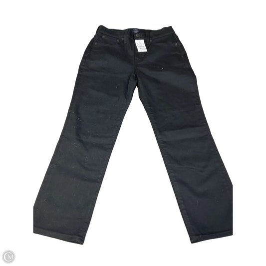 Jeans Cropped By J. Crew In Black Denim, Size: 2p