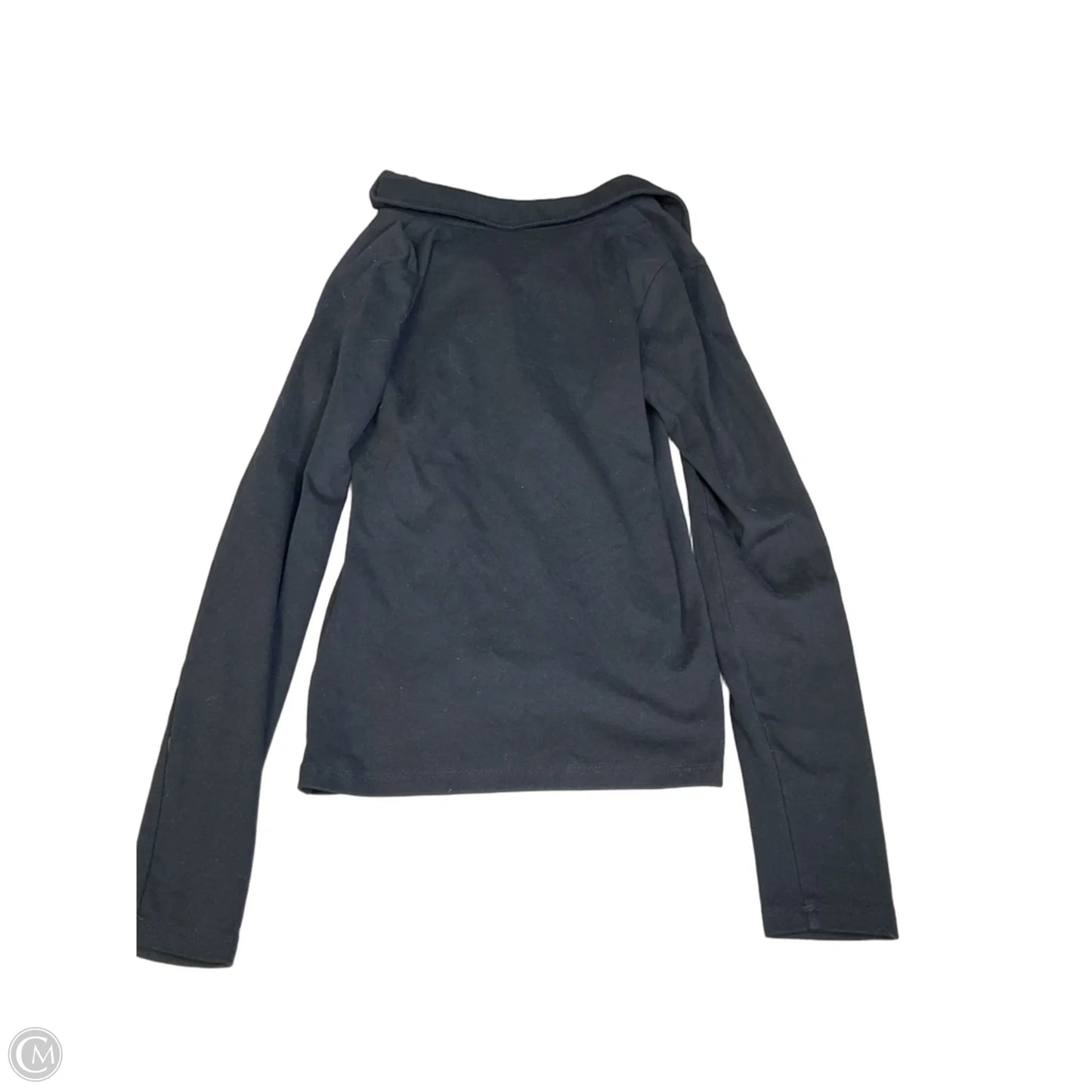 Top Long Sleeve By Loft In Black & Gold, Size: S
