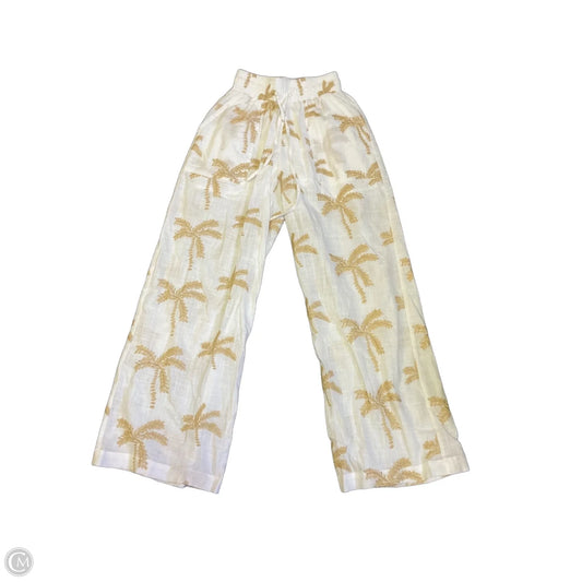 Pants Wide Leg By Pink Lily In Tan & White, Size: Xs