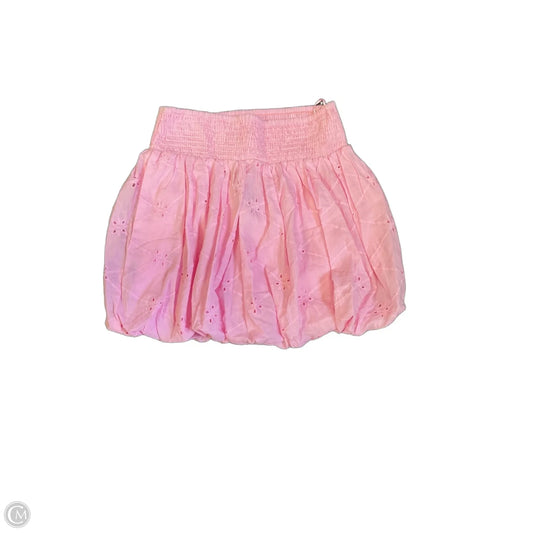 Skirt Mini & Short By Vestique In Pink, Size: S