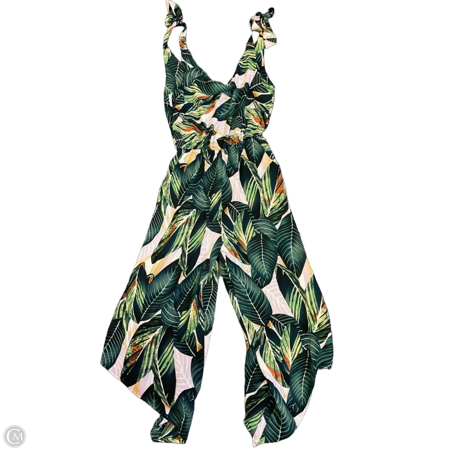 Jumpsuit By Clothes Mentor In Tropical Print, Size: Xs