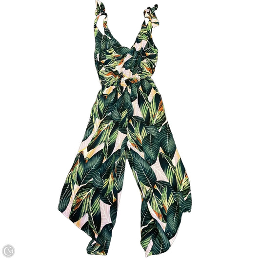 Jumpsuit By Clothes Mentor In Tropical Print, Size: Xs
